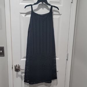 Luxology 2X Black Layered Midi Dress